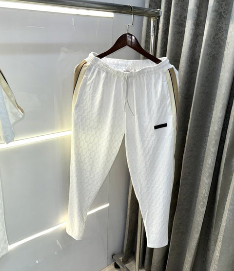 Burberry White Reflective Logo Imported Tracksuit