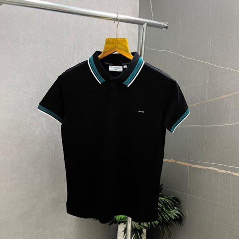 Calvin Klein CK Premium Black Polo Tshirt 385