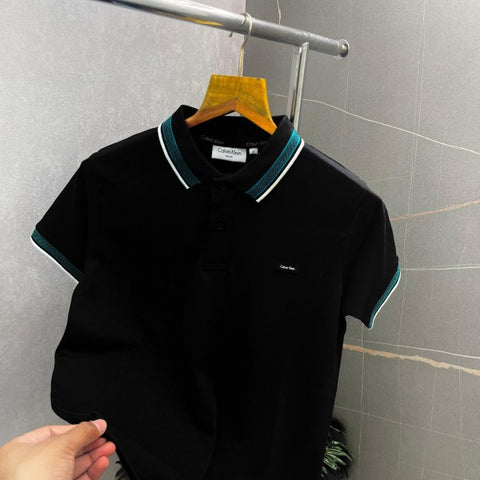 Calvin Klein CK Premium Black Polo Tshirt 385