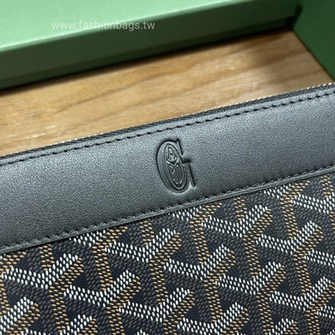 Goyard Matignon Wallet GM Grey With box