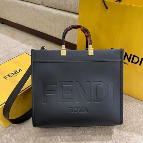 Fendi Roma sunshine premium shopper tote bag with dustbag