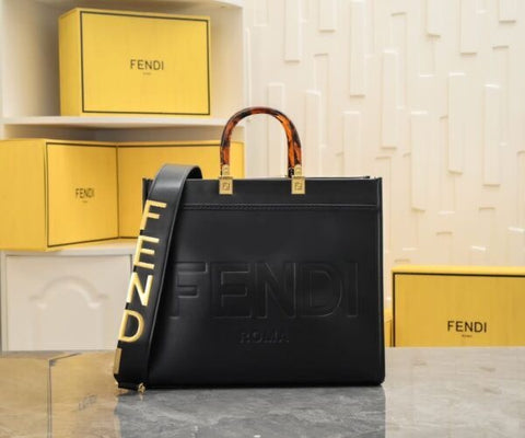 Fendi Roma sunshine premium shopper tote bag with dustbag