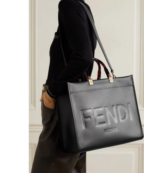 Fendi Roma sunshine premium shopper tote bag with dustbag