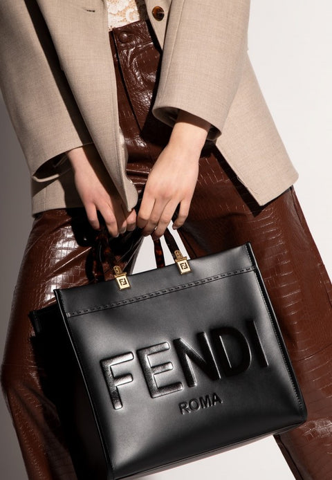 Fendi Roma sunshine premium shopper tote bag with dustbag