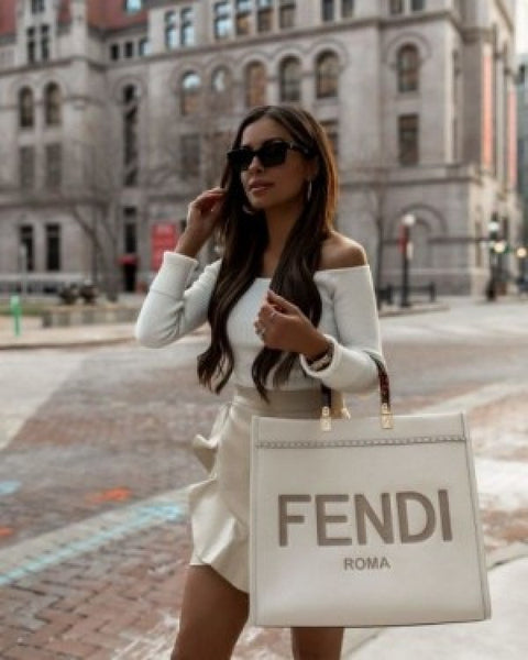 Fendi roma white with dust cover premium quality