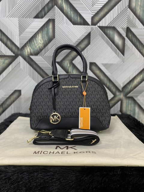 MICHAEL KORS ALMA BLACK BAG WITH SLING BELT & DUST BAG