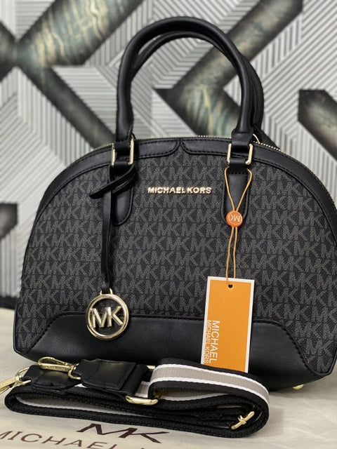 MICHAEL KORS ALMA BLACK BAG WITH SLING BELT & DUST BAG