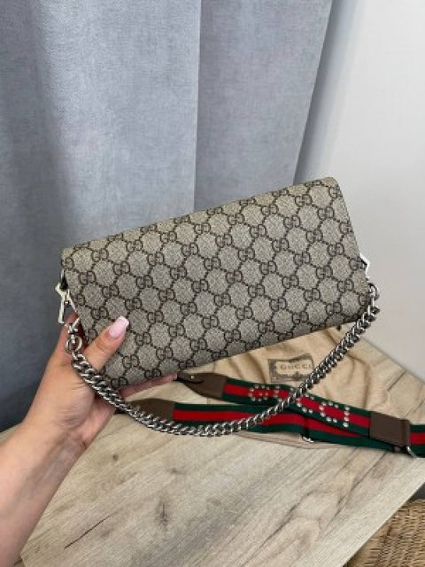 Gucci Dionysus Ophidia envelop khaki color sling bag