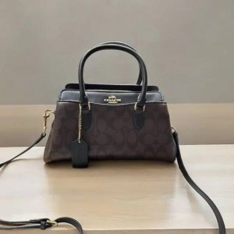 Coach Darcie carryall signature bag with dust cover