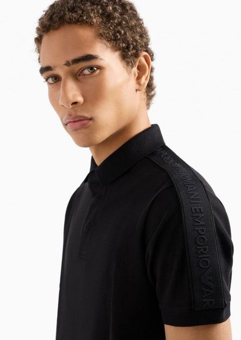 EMPORIO ARMAN I PREMIUM POLO TSHIRT BLACK 2201