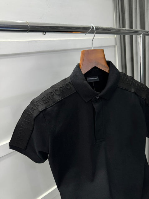 EMPORIO ARMAN I PREMIUM POLO TSHIRT BLACK 2201