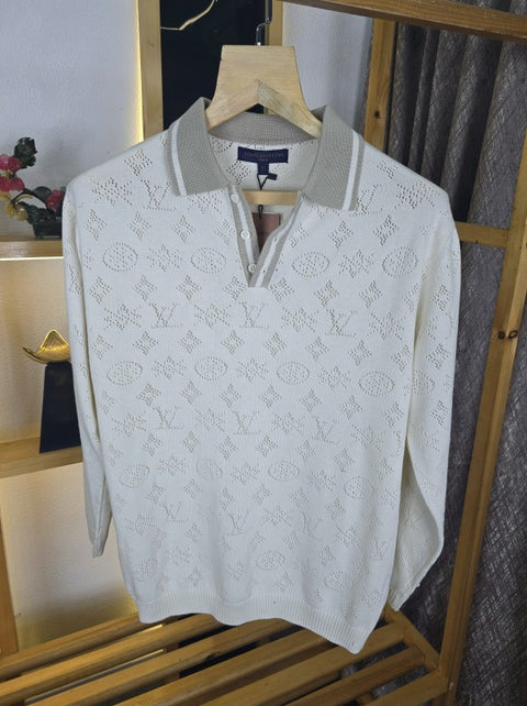 LV Net Collar T Shirt  M359-CR