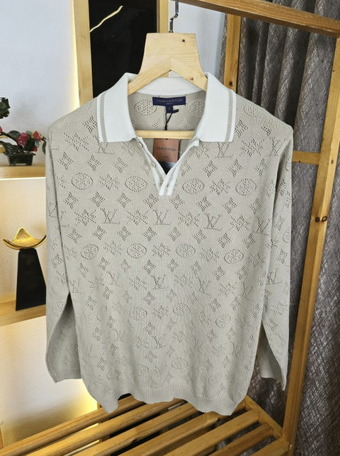 LV Net Collar T Shirt  M359-BI