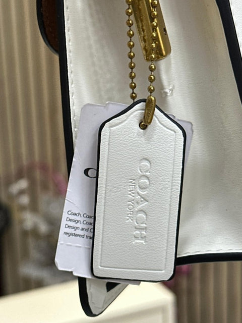 Coach Tabby Shoulder Bag with Double Og Box and Dustbag (White)