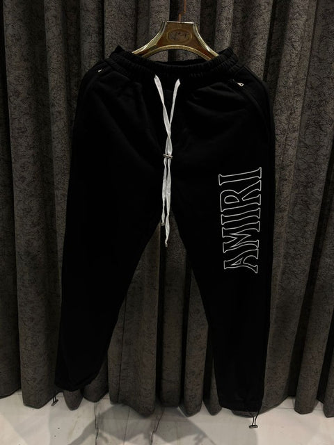 Amiri track pant site logo classic black